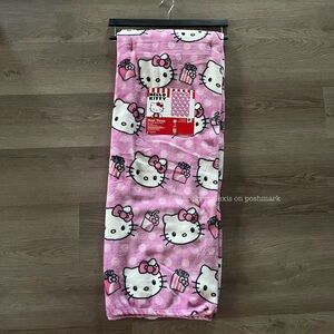 NWT! Hello Kitty Pink Throw Blanket Fries & Soda